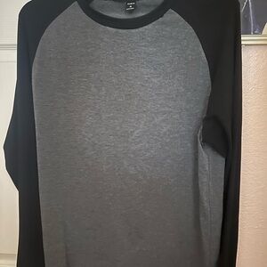 Abrand Black and Gray Men's Shirt